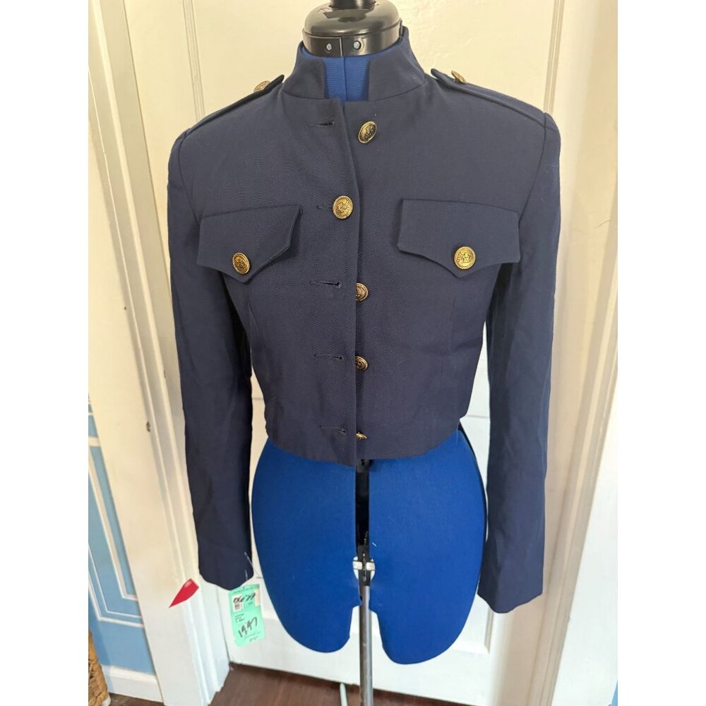 VTG Deadstock with Tags 81st & Park Nordstrom Cropped Military Style L/S Jacket